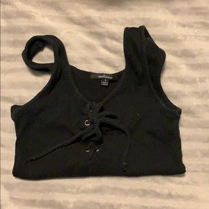Black tank top body suit
